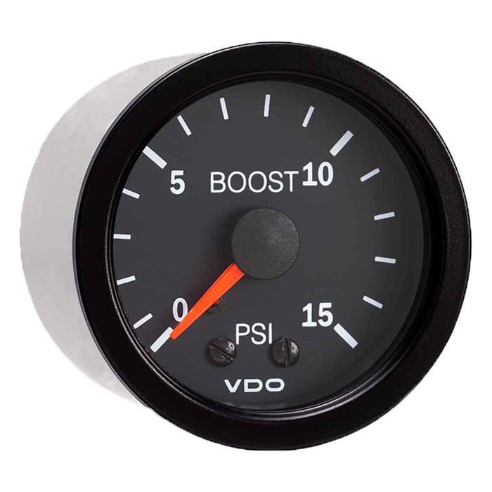 Buy VDO 150-101 Vision Black 15 PSI Mechanical Boost Gauge - 12V - Marine