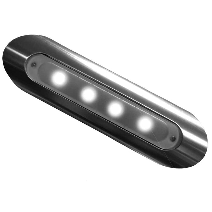 Buy TACO Marine F38-8800BXZ-W-1 4-LED Deck Light - Pipe Mount - Aluminum