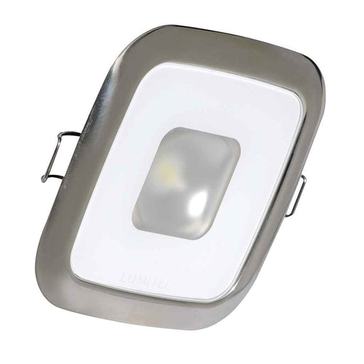 Buy Lumitec 116113 Square Mirage Down Light - White - Polished Bezel -
