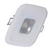 Buy Lumitec 116123 Square Mirage Down Light - White Dimming - White Bezel