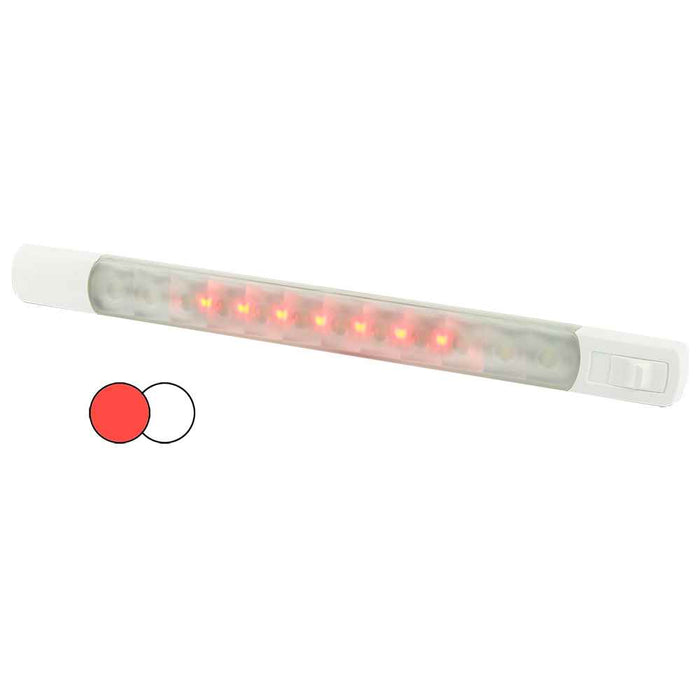 Buy Hella Marine 958121001 Surface Strip Light w/Switch - White/Red LEDs -