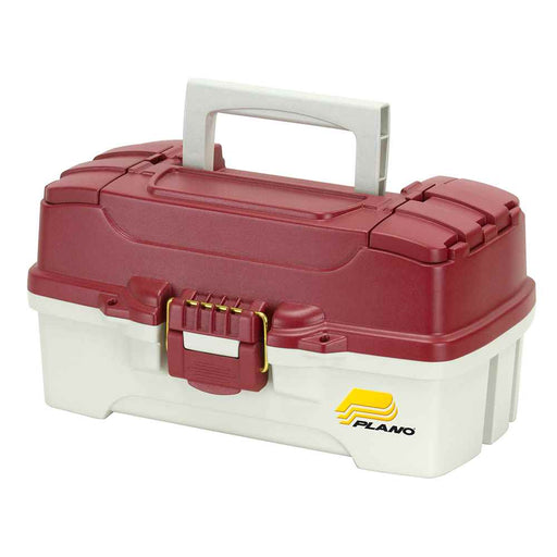 Buy Plano 620106 1-Tray Tackle Box w/Duel Top Access - Red Metallic/Off