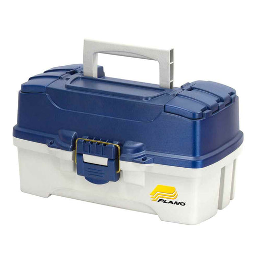 Buy Plano 620206 2-Tray Tackle Box w/Duel Top Access - Blue Metallic/Off
