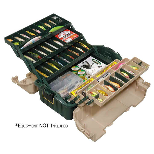 Buy Plano 861600 Hip Roof Tackle Box w/6-Trays - Green/Sandstone - Outdoor