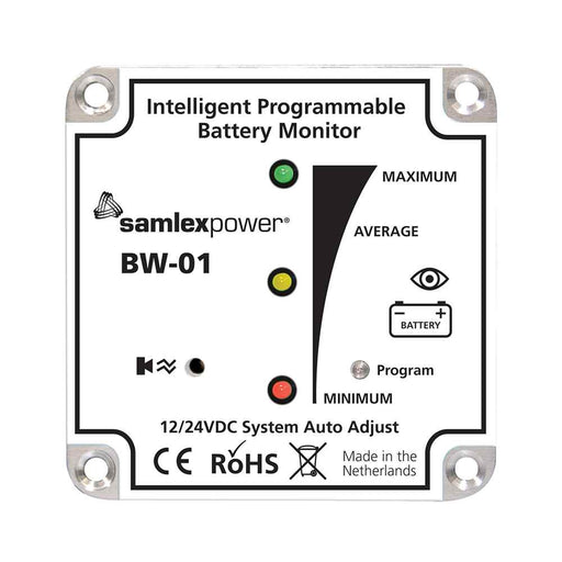 Buy Samlex America BW-01 Battery Monitor - 12V or 24V - Programmable -