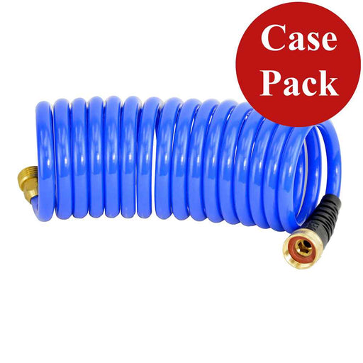 Buy HoseCoil HS1500HPCASE 15' Blue Self Coiling Hose w/Flex Relief - Case