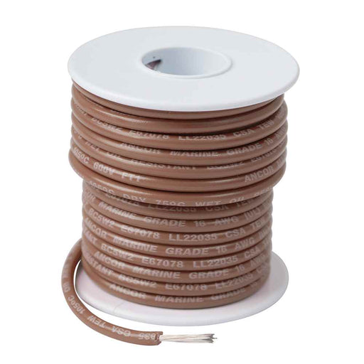 Buy Ancor 101810 Tan 16 AWG Tinned Copper Wire - 100' - Marine Electrical
