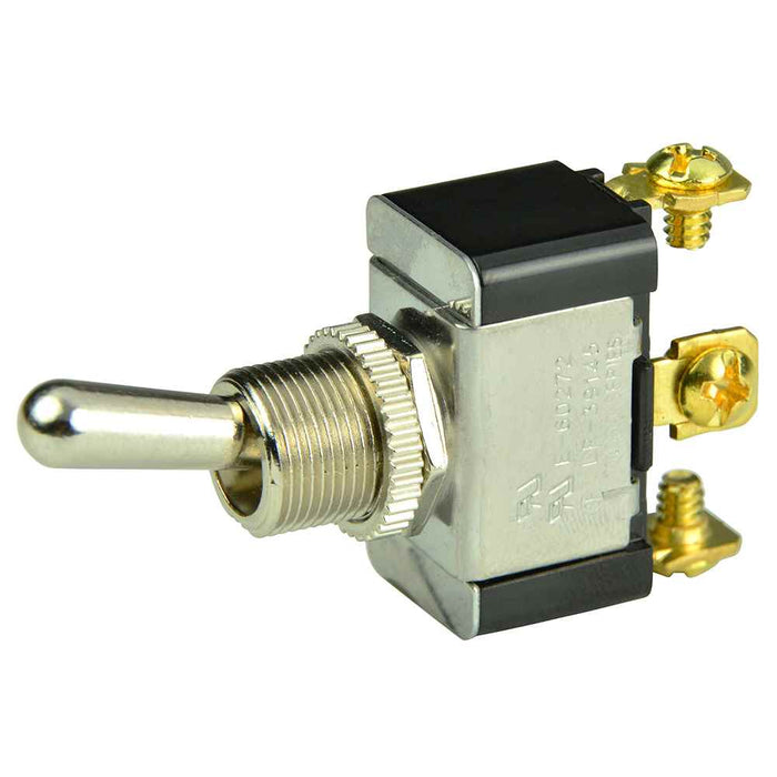 Buy BEP Marine 1002015 SPDT Chrome Plated Toggle Switch - ON/OFF/(ON) -
