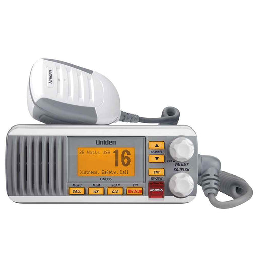 Buy Uniden UM385 UM385 Fixed Mount VHF Radio - White - Marine