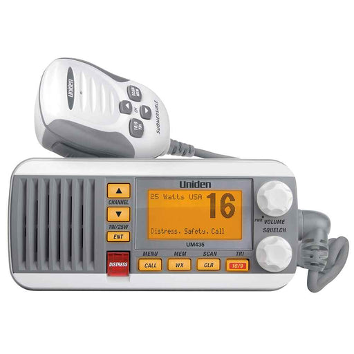 Buy Uniden UM435 UM435 Fixed Mount VHF Radio - White - Marine
