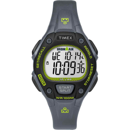 Buy Timex TW5M14000JV IRONMAN Classic 30 Mid-Size Watch - Grey/Lime/Black