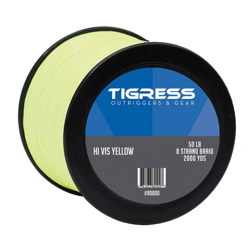 Buy Tigress 80000 High- Visibility 50lb Kite Braid - Yellow - Hunting &