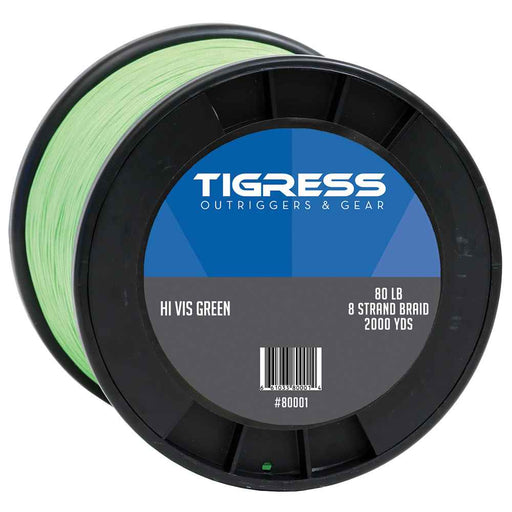 Buy Tigress 80001 High-Visibility 80lb Kite Braid - Green - Hunting &