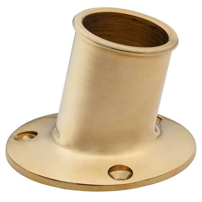 Buy Whitecap S-5003B Top-Mounted Flag Pole Socket - Polished Brass -