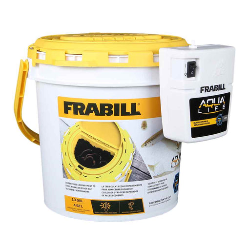Buy Frabill 4823 Dual Fish Bait Bucket w/Clip-On Aerator - Marine Plumbing