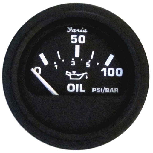 Buy Faria Beede Instruments 12845 Euro Black 2" Oil Pressure Gauge (100