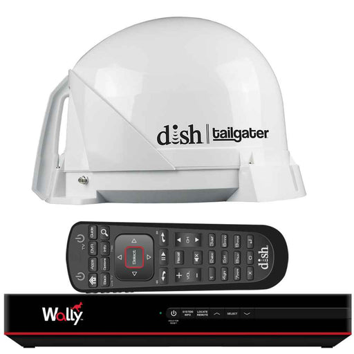 DISH  Tailgater  Satellite TV Antenna Bundle w/DISH  Wally  HD Receiver  &  Cables