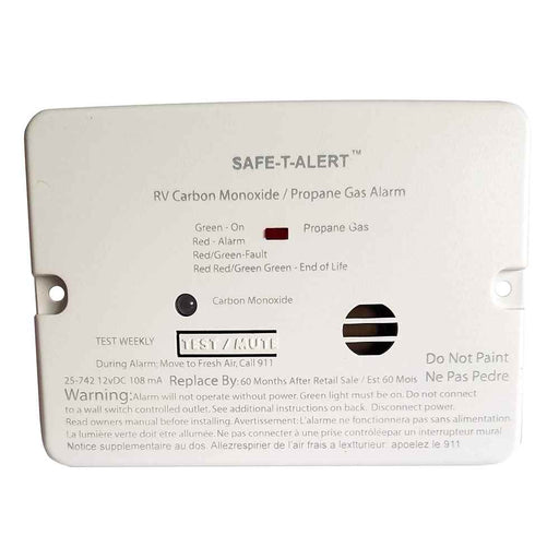 Buy Safe-T-Alert 25-742-WHT Combo Carbon Monoxide Propane Alarm - Surface