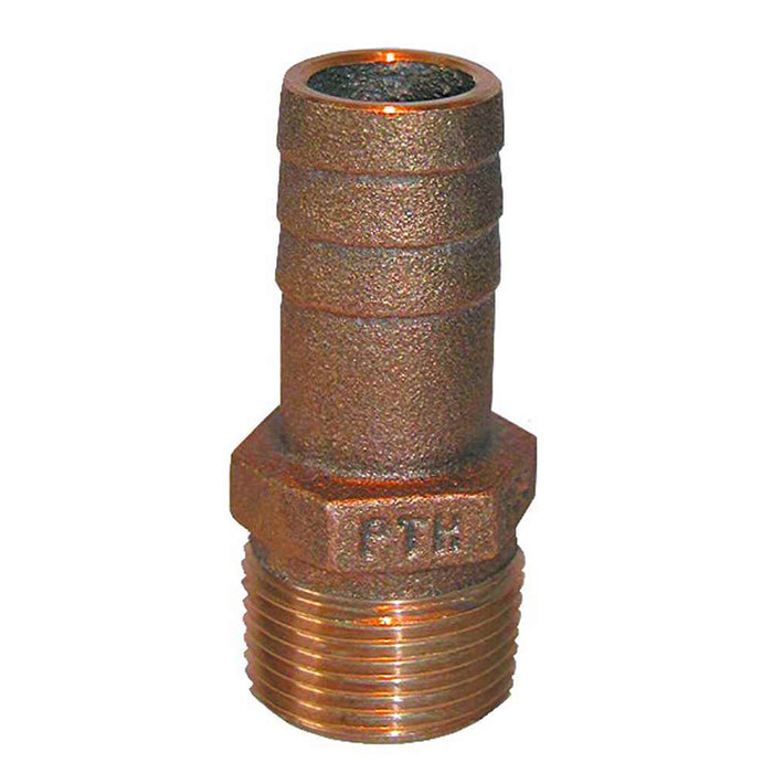 Buy Groco PTH-500 1/2" NPT x 1/2" ID Bronze Pipe to Hose Straight Fitting