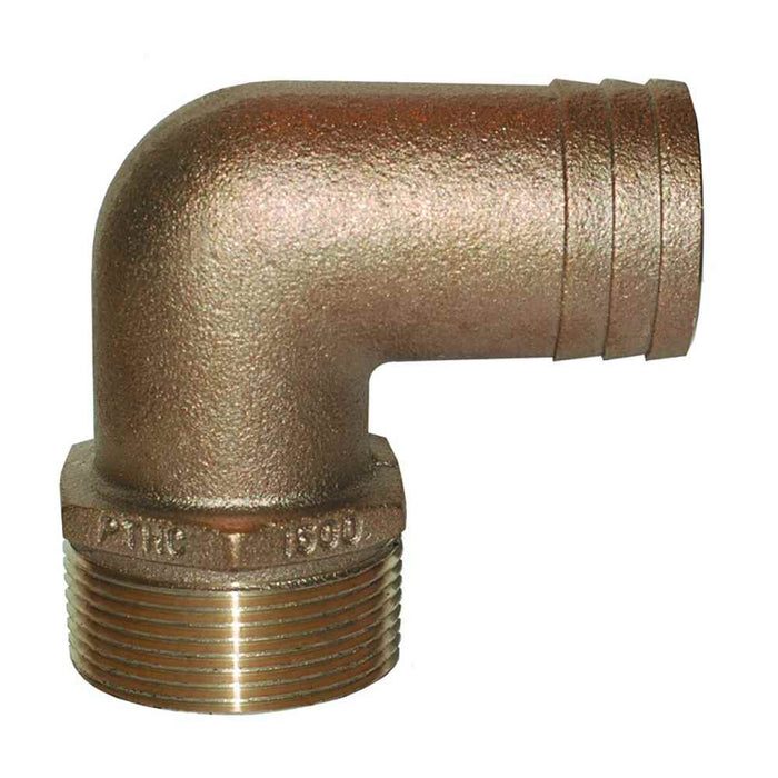 Buy Groco PTHC-750 3/4" NPT x 3/4" ID Bronze 90 Degree Pipe to Hose