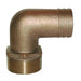 Buy Groco PTHC-1000 1" NPT x 1" ID Bronze 90 Degree Pipe to Hose Fitting