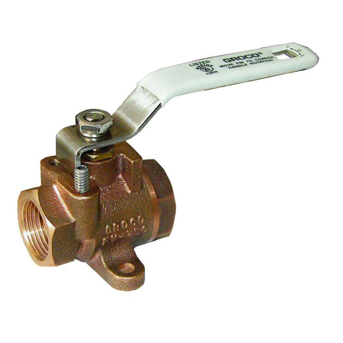 Buy Groco FV-500 1/2" NPT Bronze Inline Fuel Valve - Marine Plumbing &