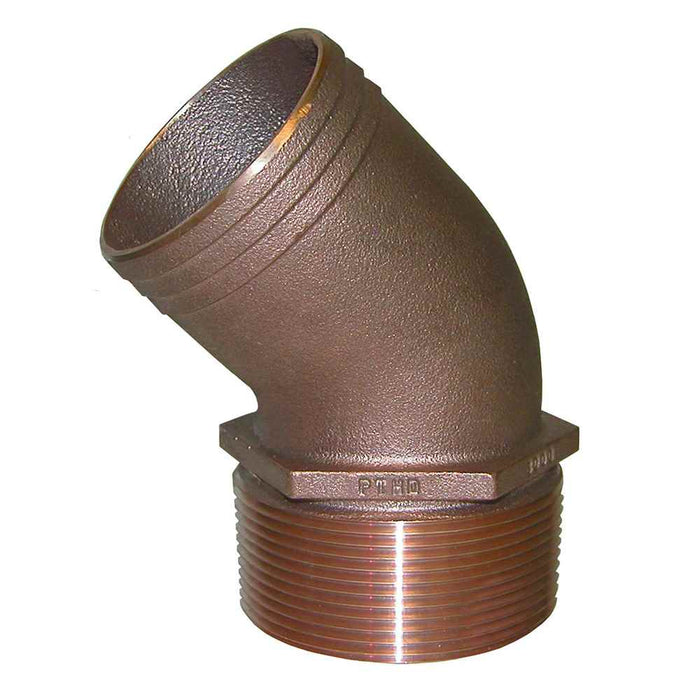 Buy Groco PTHD-750 3/4" NPT Bronze 45 Degree Pipe to 3/4" Hose - Marine