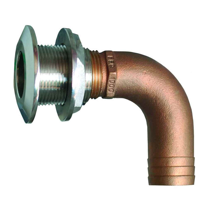 Buy Groco HTHC-1500-S 1-1/2" 90 Degree Hose Thru-Hull Fitting - Marine