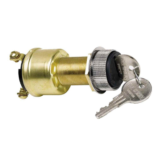 Buy Cole Hersee M-550-14-BP 3 Position Brass Ignition Switch w/Rubber Boot