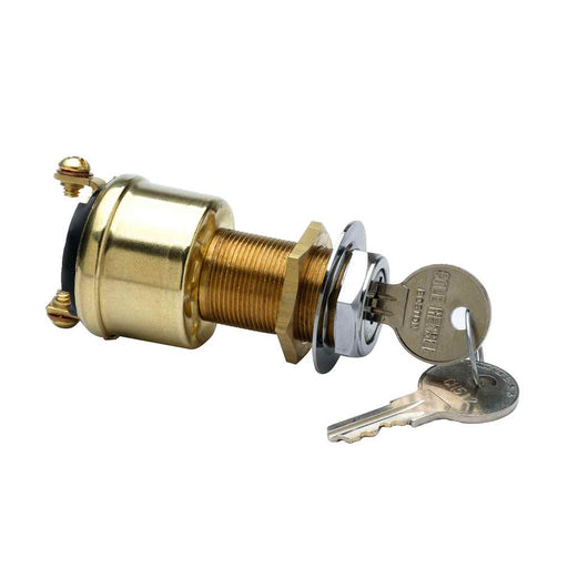 Buy Cole Hersee M-489-BP 2 Position Brass Ignition Switch - Marine