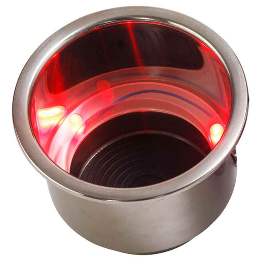 Buy Sea-Dog 588071-1 LED Flush Mount Combo Drink Holder w/Drain Fitting -