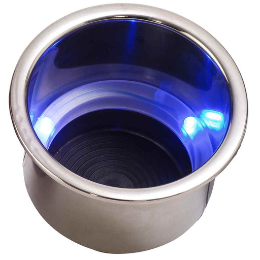 Buy Sea-Dog 588074-1 LED Flush Mount Combo Drink Holder w/Drain Fitting -