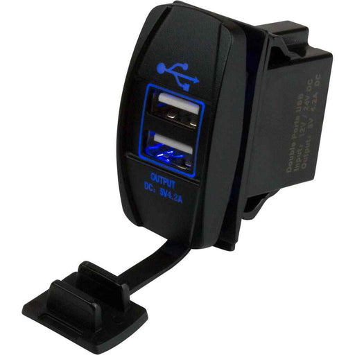 Buy Sea-Dog 426520-1 Dual USB Rocker Switch Style Power Socket - Marine