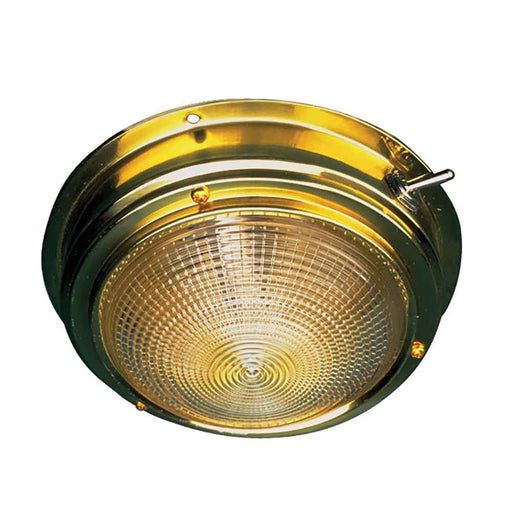 Buy Sea-Dog 400195-1 Brass Dome Light - 4" Lens - Marine Lighting