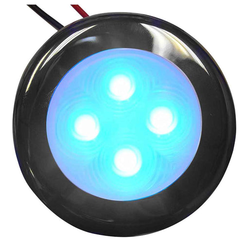 Buy Aqua Signal 16405-7 Bogota 4 LED Round Light - Blue LED w/Stainless
