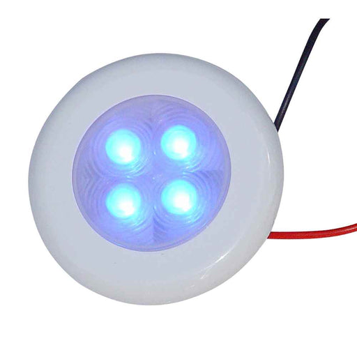 Buy Aqua Signal 16409-7 Bogota 4 LED Round Light - Blue LED w/White