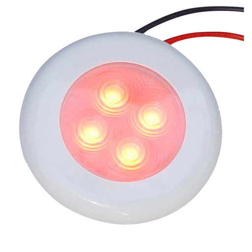 Buy Aqua Signal 16411-7 Bogota 4 LED Round Light - Red LED w/White