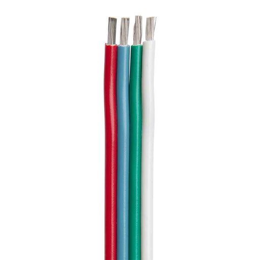 Buy Ancor 160010 Flat Ribbon Bonded RGB Cable 18/4 AWG - Red, Light Blue