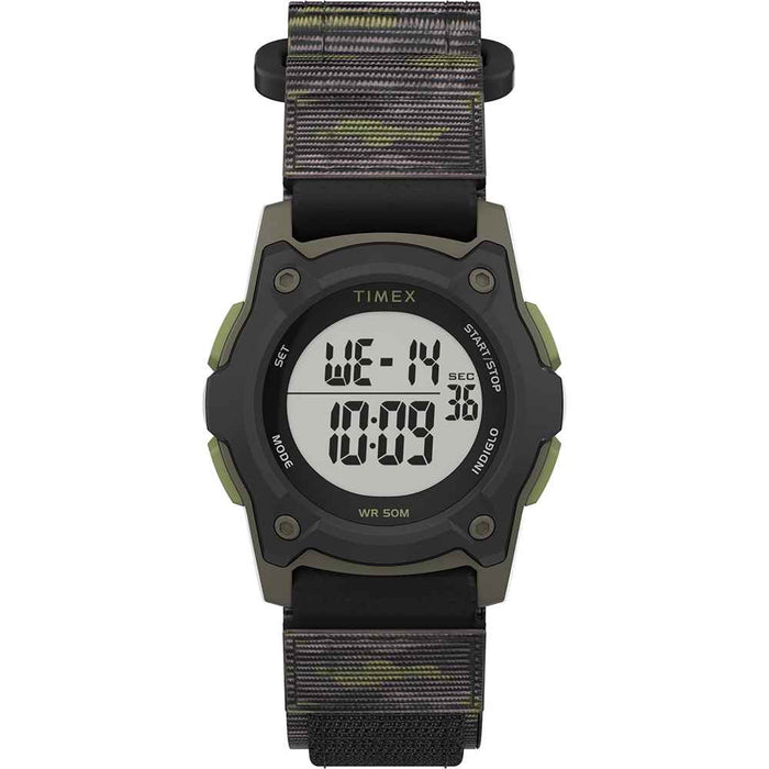 Buy Timex TW7C77500XY Kid's Digital 35mm Watch - Green Camo w/Fastwrap