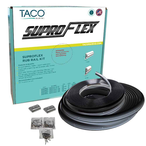 Buy TACO Marine V11-9960BBK60-2 SuproFlex Rub Rail Kit - Black w/Flex