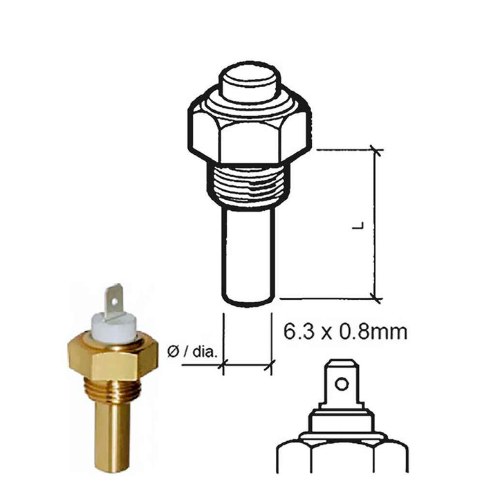 Buy Veratron 323-801-001-006N Coolant Temperature Sensor - 40-degC to