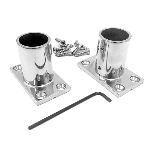 Buy NavPod SS20 Rectangle Stainless Steel Feet f/1.25" Angle/Stanchion Kit