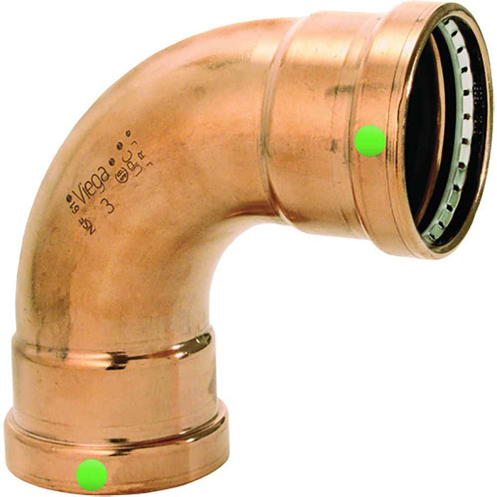 Buy Viega 20623 ProPress 2-1/2" - 90-deg Copper Elbow - Double Press