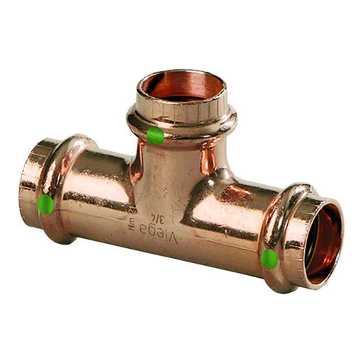 Buy Viega 77412 ProPress 1" Copper Tee - Triple Press Connection - Smart