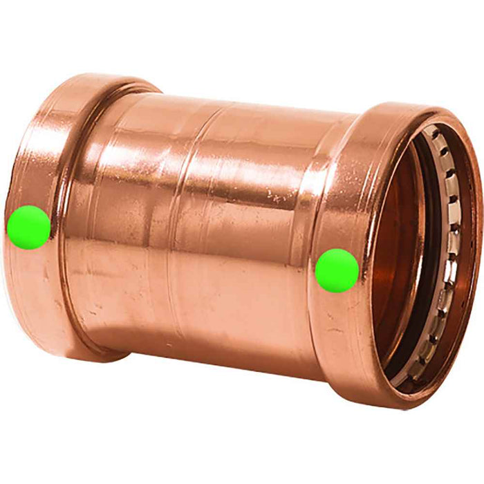 Buy Viega 20743 ProPress 2-1/2" Copper Coupling w/o Stop - Double Press