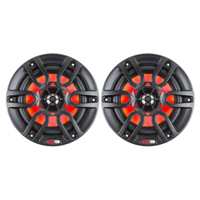 Buy DS18 NXL-6BK HYDRO 6.5" 2-Way Marine Speakers w/RBG LED Lights 300W -