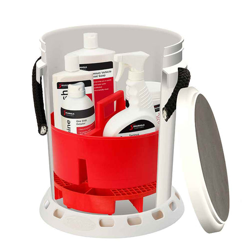 Buy Shurhold 2465 5 Gallon White Bucket Kit - Includes Bucket, Caddy