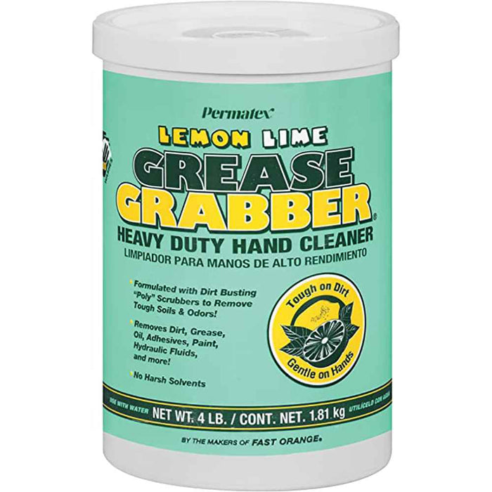 Buy Permatex 13106 Grease Grabber Lemon Lime Hand Cleaner Tub - 4lb - Boat