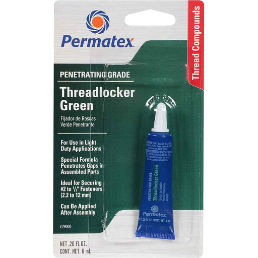 Buy Permatex 29000 Penetrating Grade Threadlocker GREEN Tube - 6ml - Boat