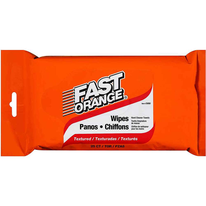 Buy Permatex 25050 Fast Orange Heavy Duty Hand Cleaner Wipes - 25-Piece -